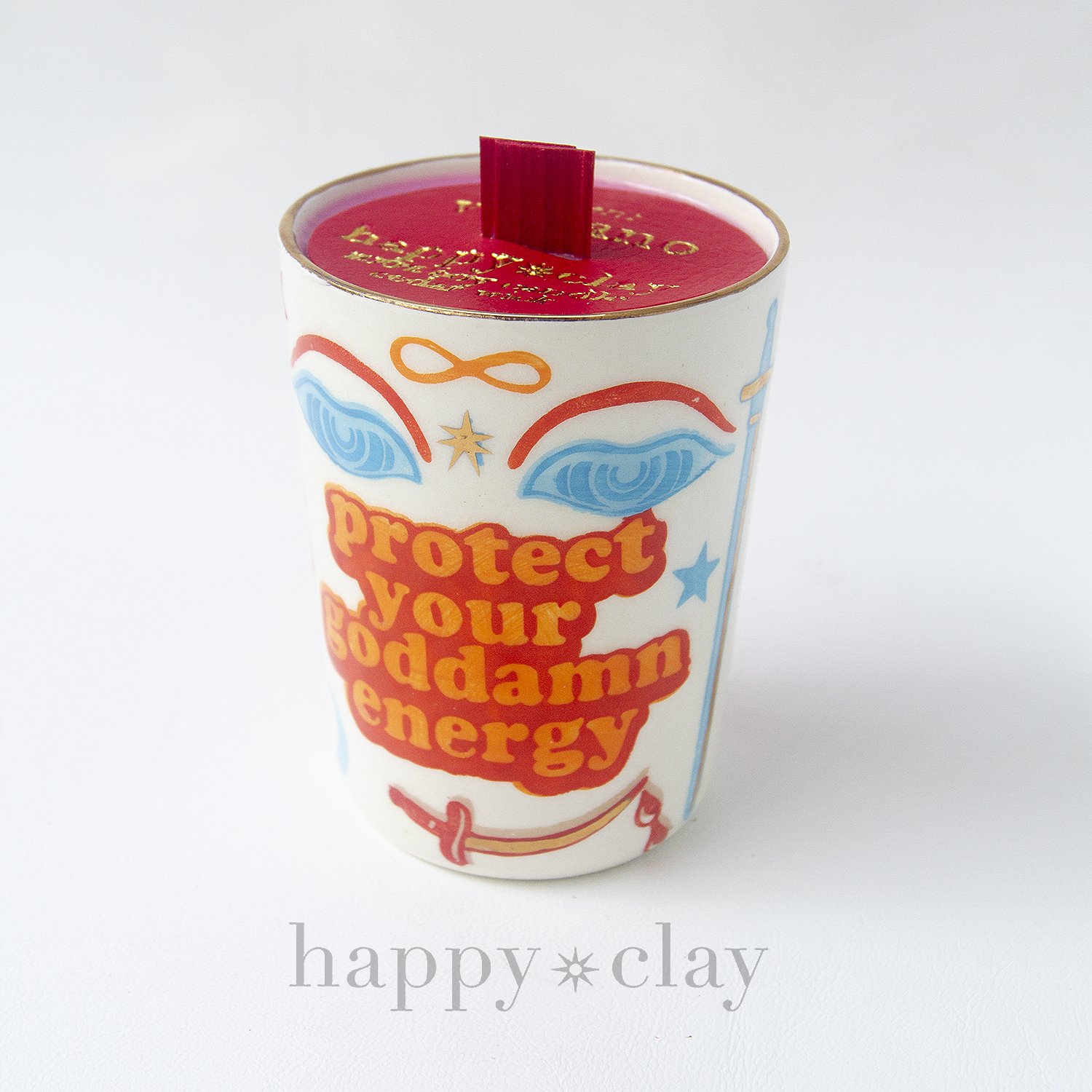 Handmade functional statement pottery — Happy Clay